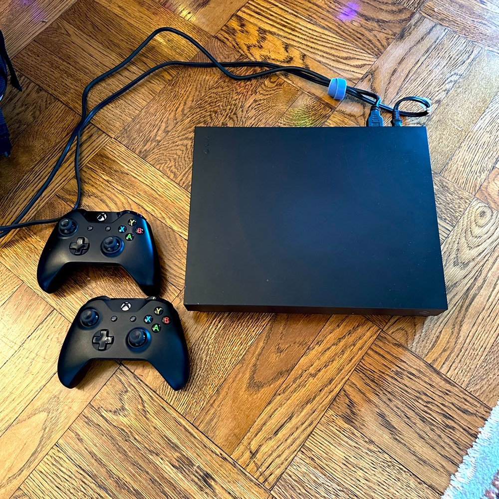 Xbox One X 1TB Console with 2 Wireless controllers